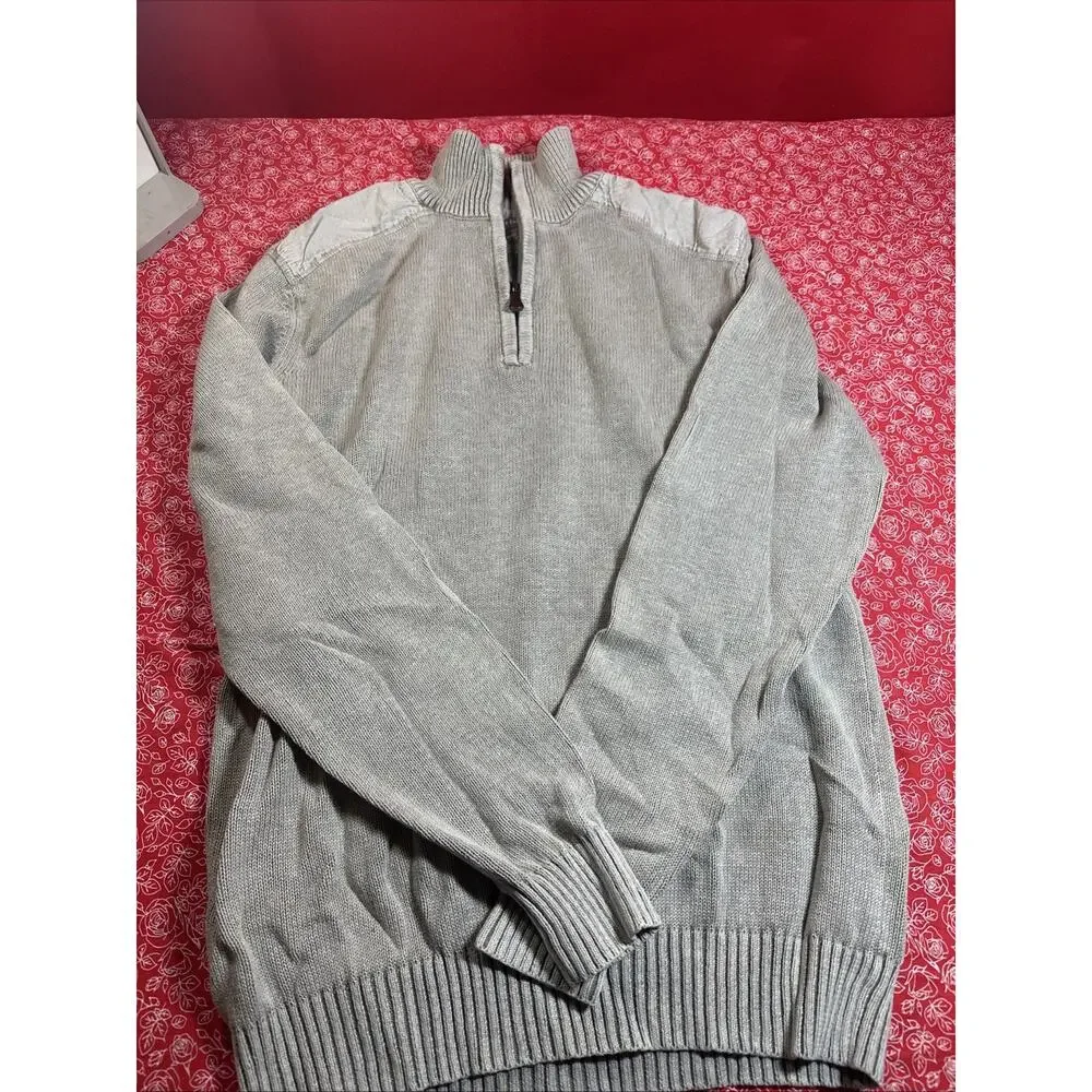 Method Mens Tan Cotton Blend Casual Long Sleeve Pullover Sweater Size M V1 - Picture 1 of 7